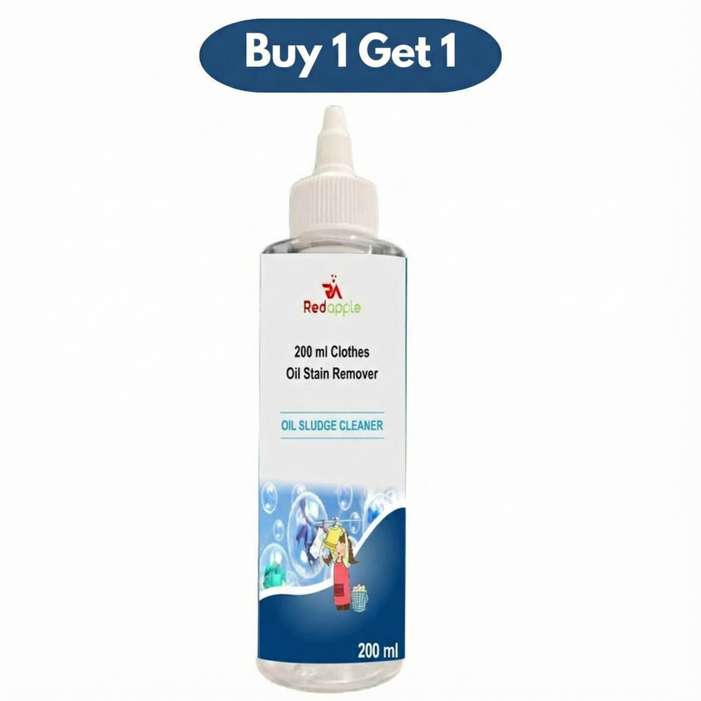Oil Stain Remover – Surface Cleaning Solution (Buy 1 Get 1 Free, 200 ml Each)